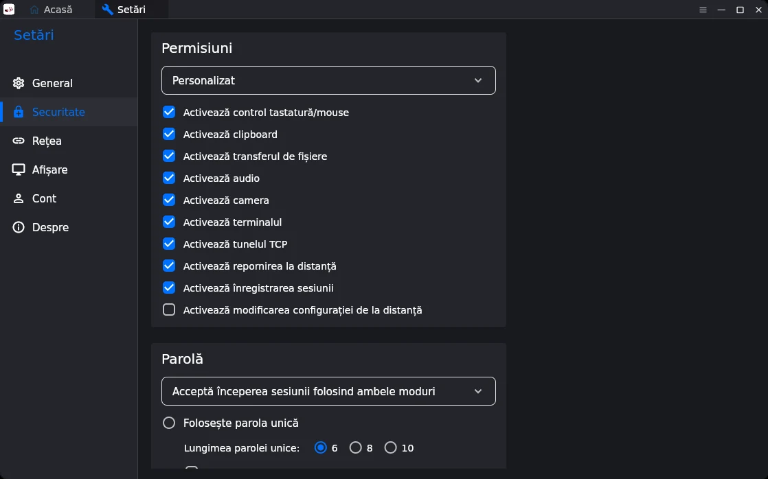 Remote desktop RDN Remote: permisiunile pentru conexiunile la distanță